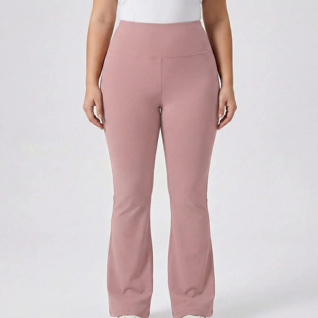 High-Waisted Flare Bootleg Plus Size Leggings - Joann