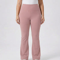High-Waisted Flare Bootleg Plus Size Leggings - Joann