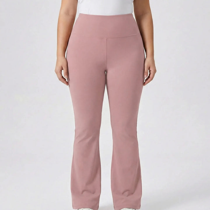 High-Waisted Flare Bootleg Plus Size Leggings - Joann