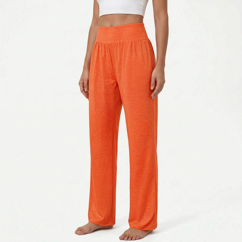 High-Waisted Wide-Leg Yoga Trousers - Sheryl