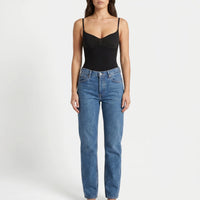 High Cut Sleeveless Bodysuit - Joyce