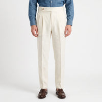 Hochgeschnittene Bundfaltenhose -  Francis