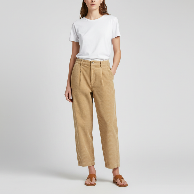 Hochtaillierte Cordhose - Marie