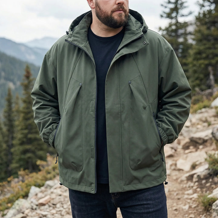 Hooded Oversized Windbreaker Jacket - Adrian