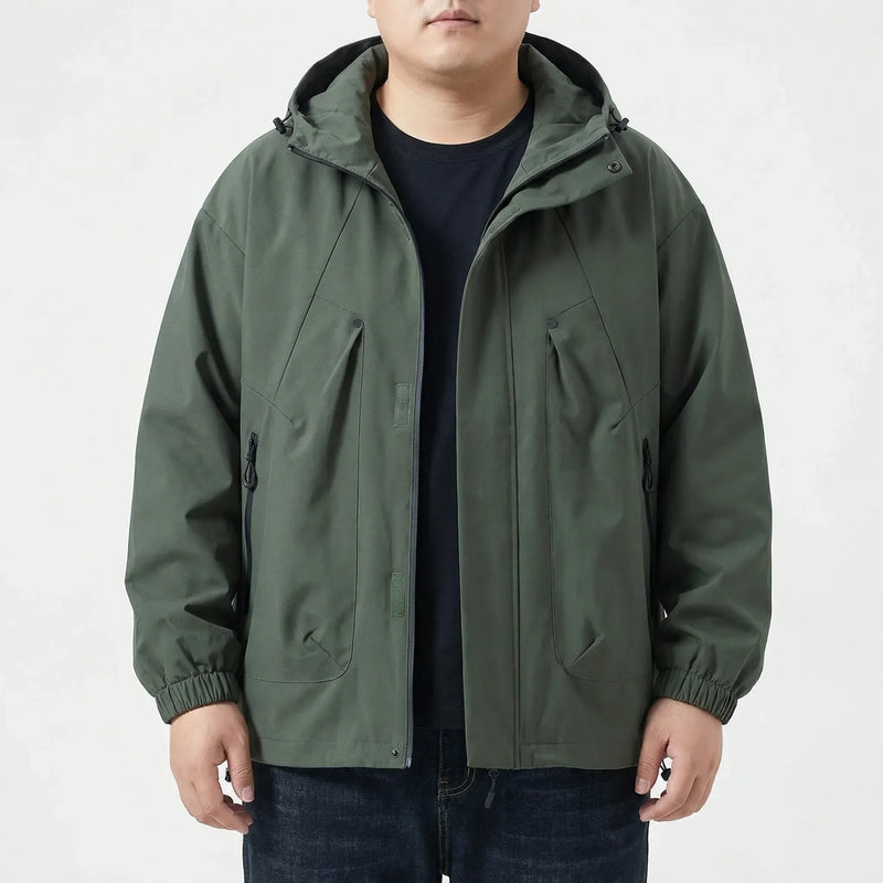 Hooded Oversized Windbreaker Jacket - Adrian