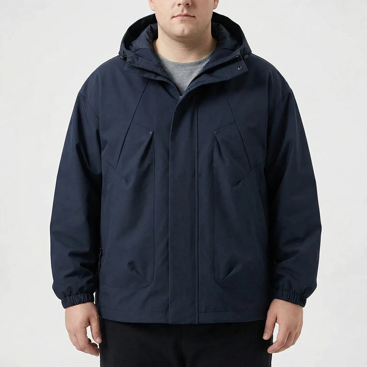 Hooded Oversized Windbreaker Jacket - Adrian