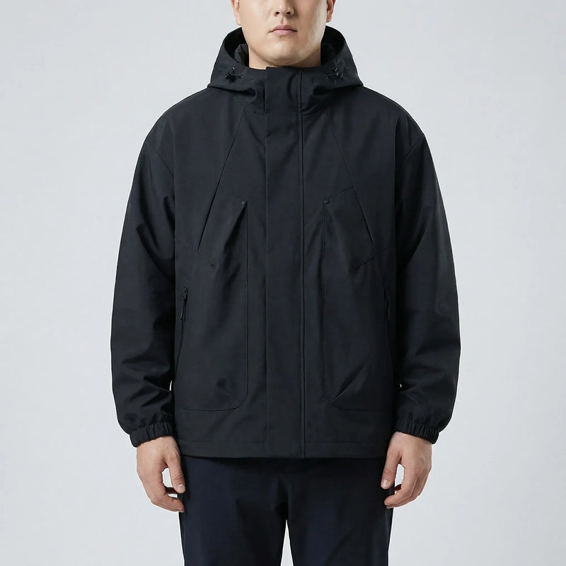 Hooded Oversized Windbreaker Jacket - Adrian