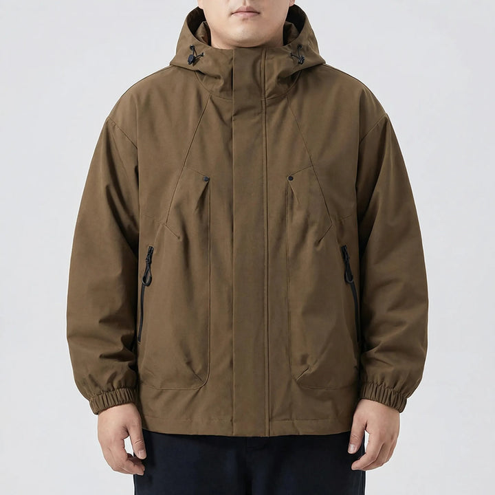 Hooded Oversized Windbreaker Jacket - Adrian