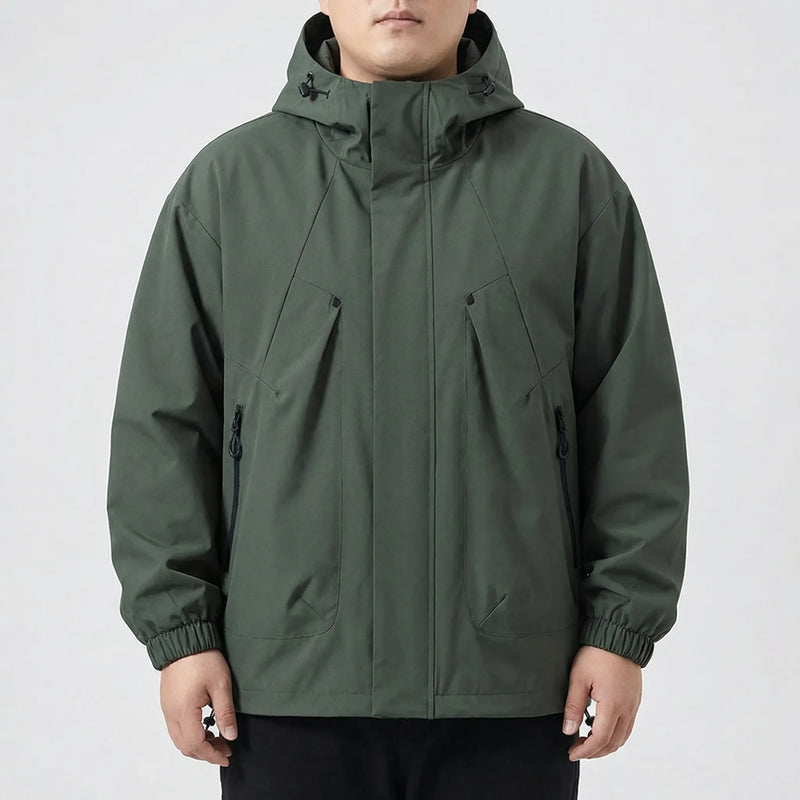 Hooded Oversized Windbreaker Jacket - Adrian