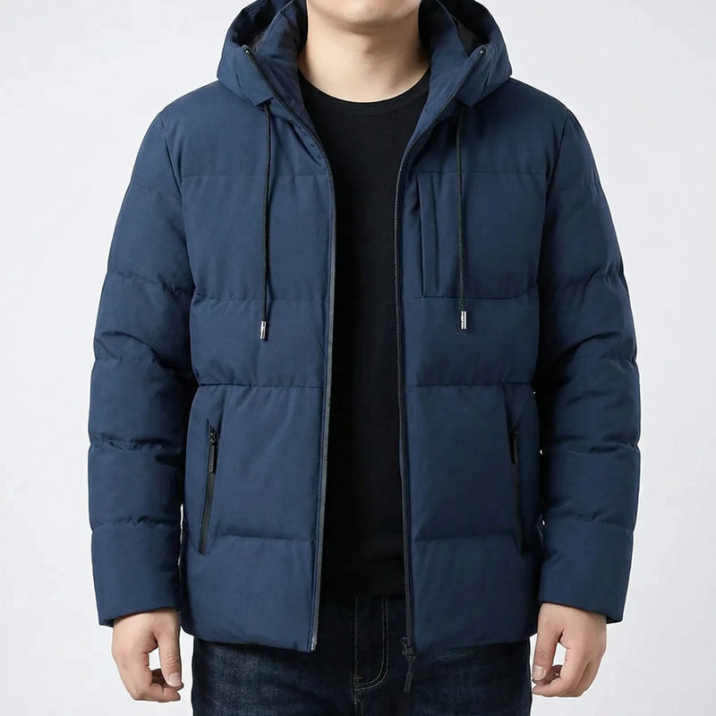 Hooded Padded Puffer Jacket For Men - Gustavo