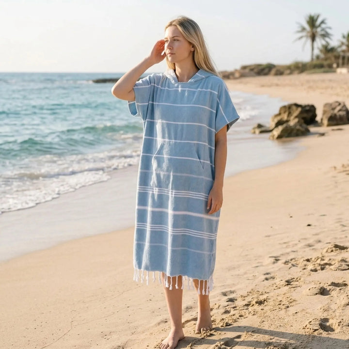 Hooded Surf Changing Poncho - Loomira