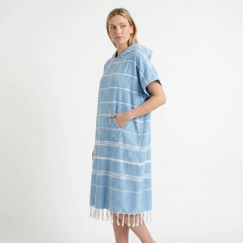 Hooded Surf Changing Poncho - Loomira