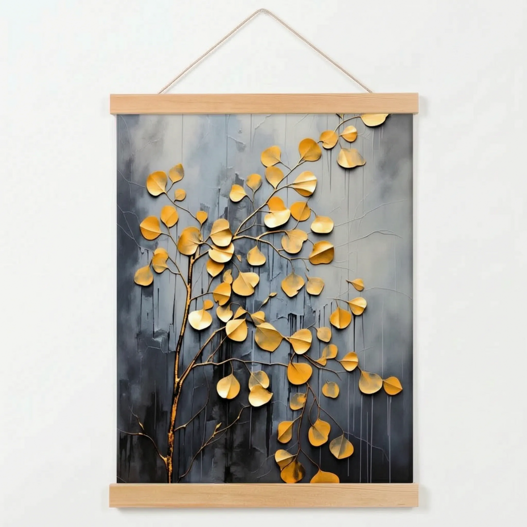 Japanese-Inspired Decorative Floral Hanging Scroll - Zenmura
