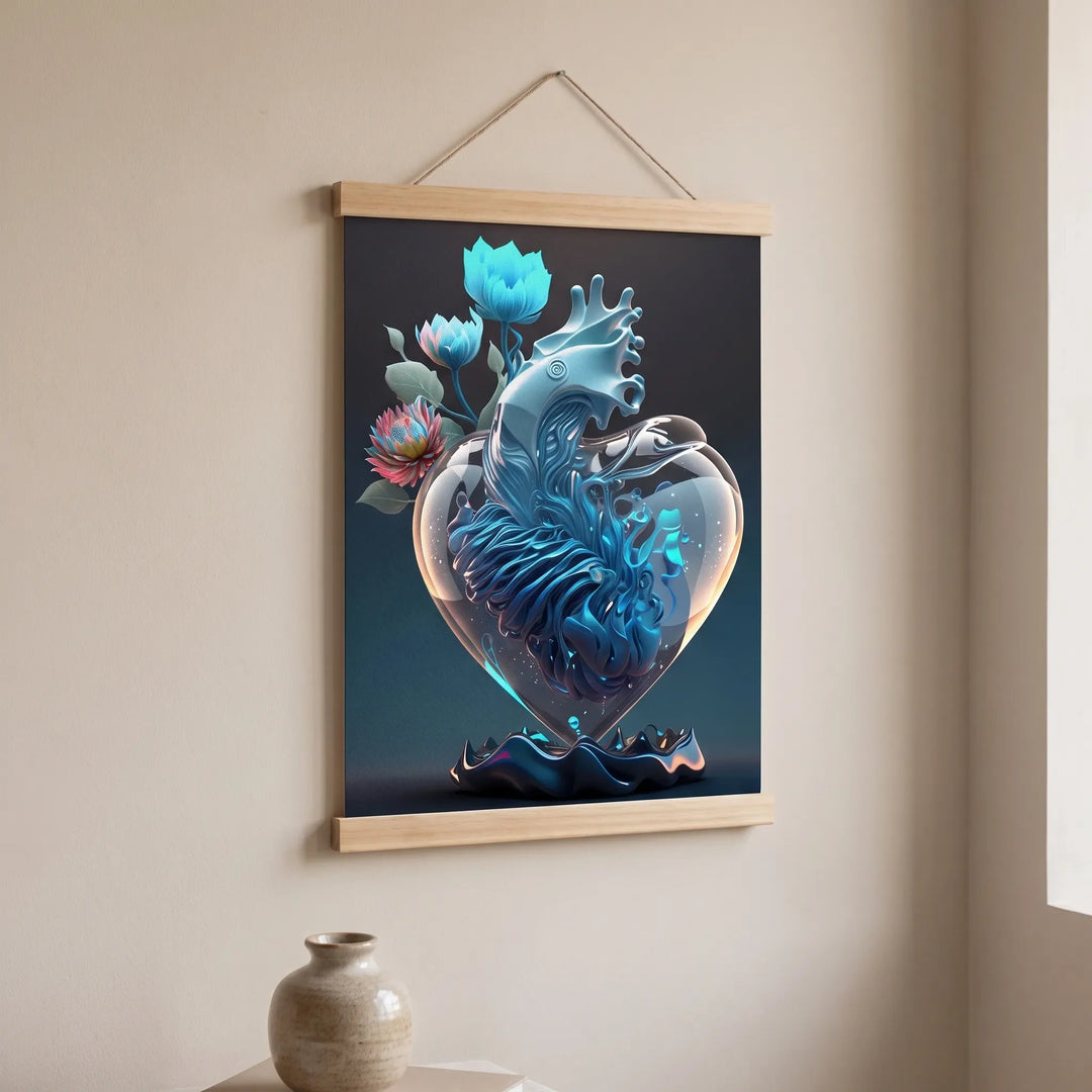 Japanese-Inspired Decorative Floral Hanging Scroll - Zenmura