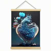 Japanese-Inspired Decorative Floral Hanging Scroll - Zenmura