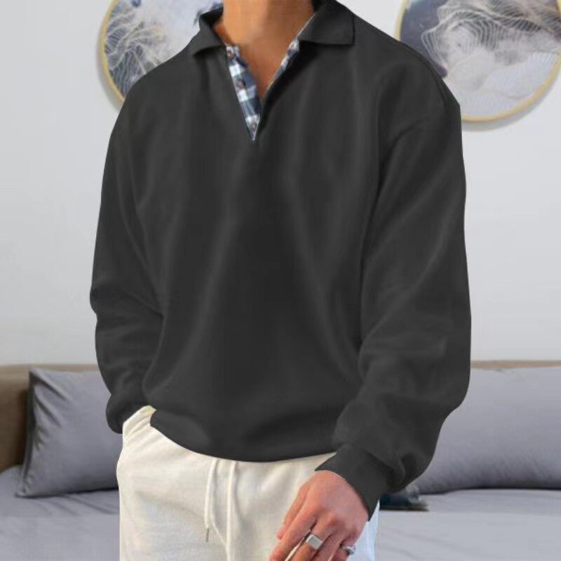 Lightweight men's autumn sweater with a loose fit – Benedikt