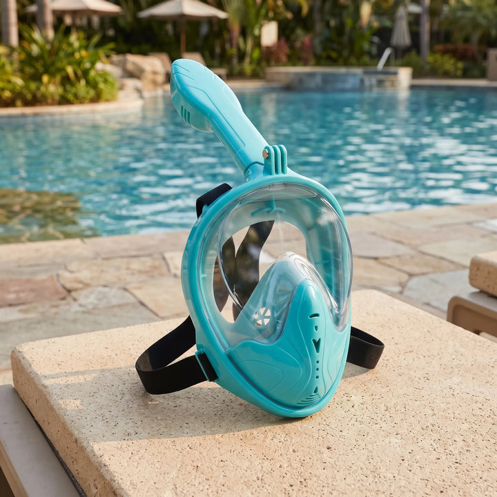 Kids' Full-Face Snorkel Mask with Panoramic View