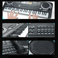 Children's electronic keyboard with microphone – discover the joy of music with 61 keys