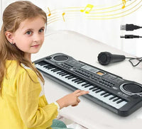 Children's electronic keyboard with microphone – discover the joy of music with 61 keys