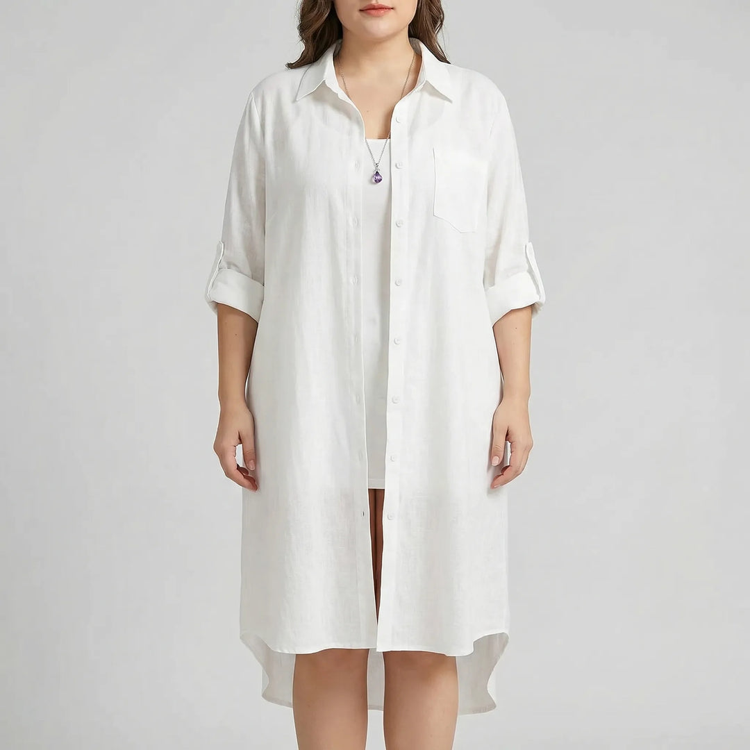 Korean-Inspired Casual Plus Size Top - Sophia