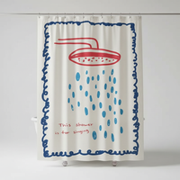 Koreanischer Stoff Duschvorhang - AquaGuardCurtain