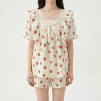 Lace Trim Pyjama Short Set - Dolores