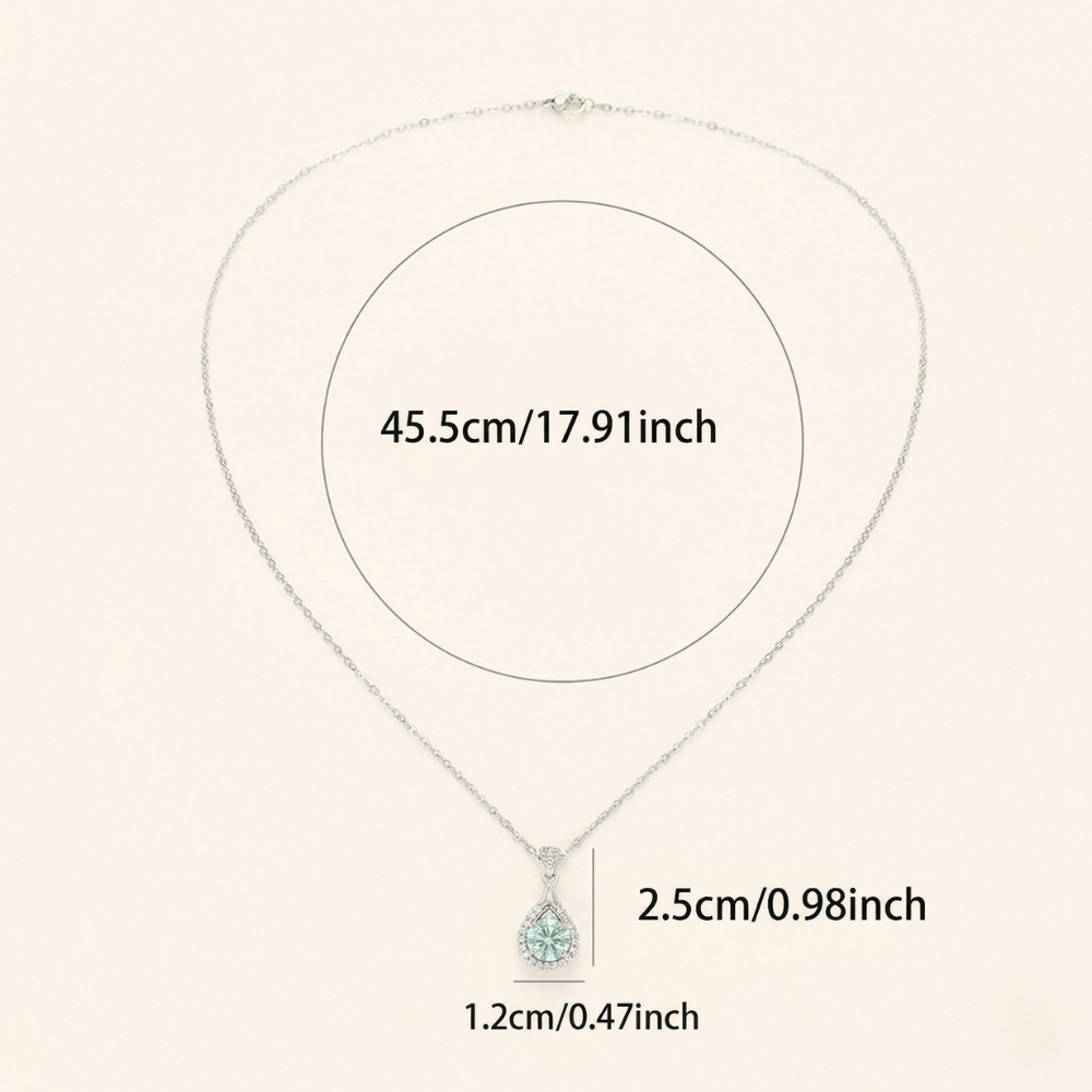 Ladies Teardrop Pendant Necklace - Mentari