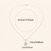 Ladies Teardrop Pendant Necklace - Mentari