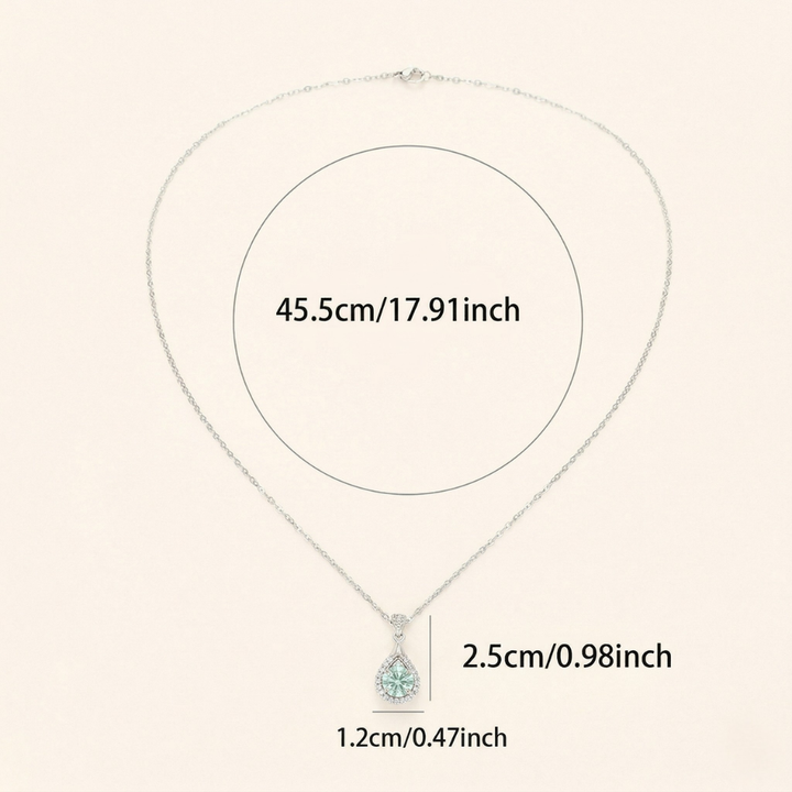 Ladies Teardrop Pendant Necklace - Mentari