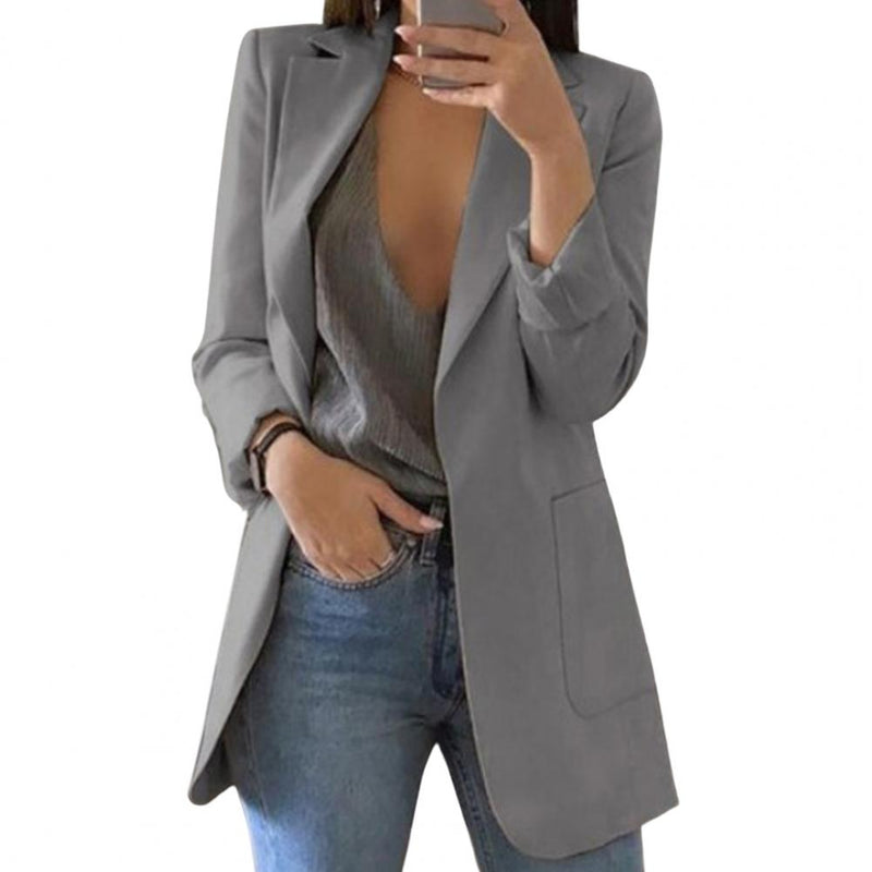 Autumnal women's blazer – Marita in pumpkin orange