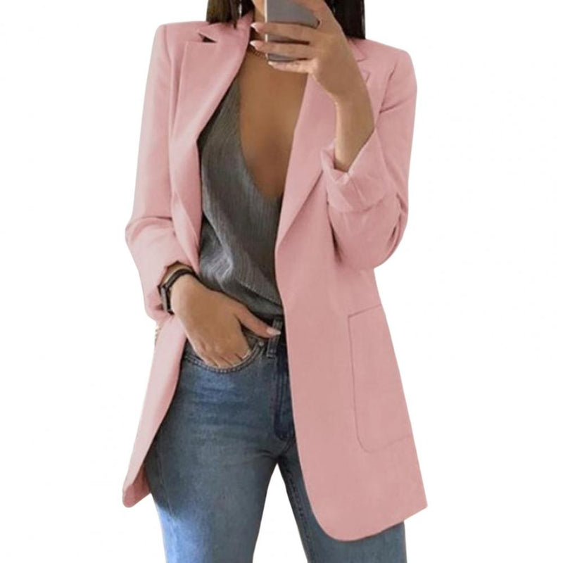 Autumnal women's blazer – Marita in pumpkin orange