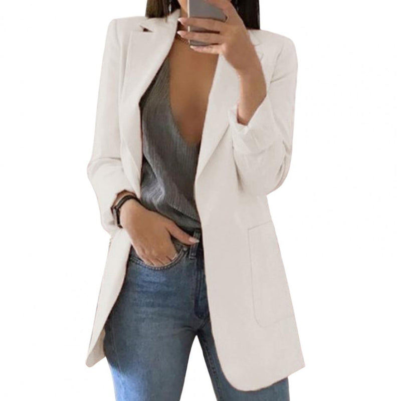 Autumnal women's blazer – Marita in pumpkin orange