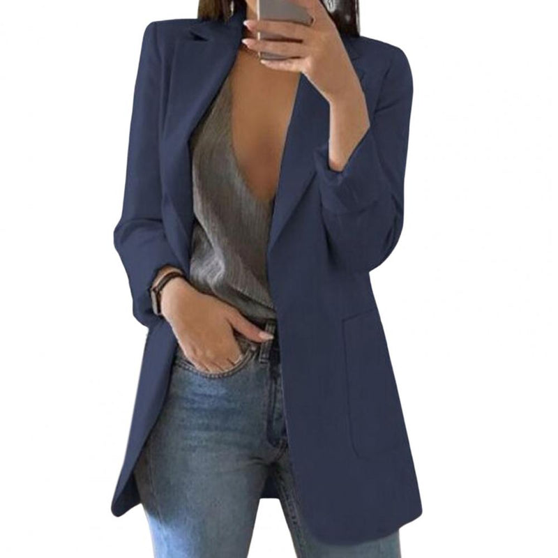 Autumnal women's blazer – Marita in pumpkin orange