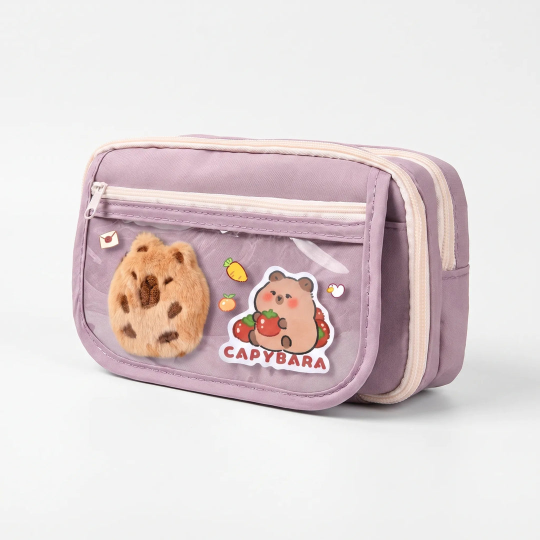 Large Capacity Multi-Compartment Stationery Pouch - Pouchio