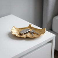 Leaf Shaped Decorative Trinket Dish - Ginklis