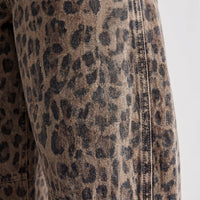 Leopard Print Barrel Jeans -  Frances