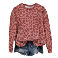 Leopard Print Oversized Sweatshirt - Lana