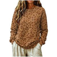 Leopard Print Oversized Sweatshirt - Lana
