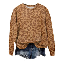 Leopard Print Oversized Sweatshirt - Lana