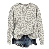 Leopard Print Oversized Sweatshirt - Lana
