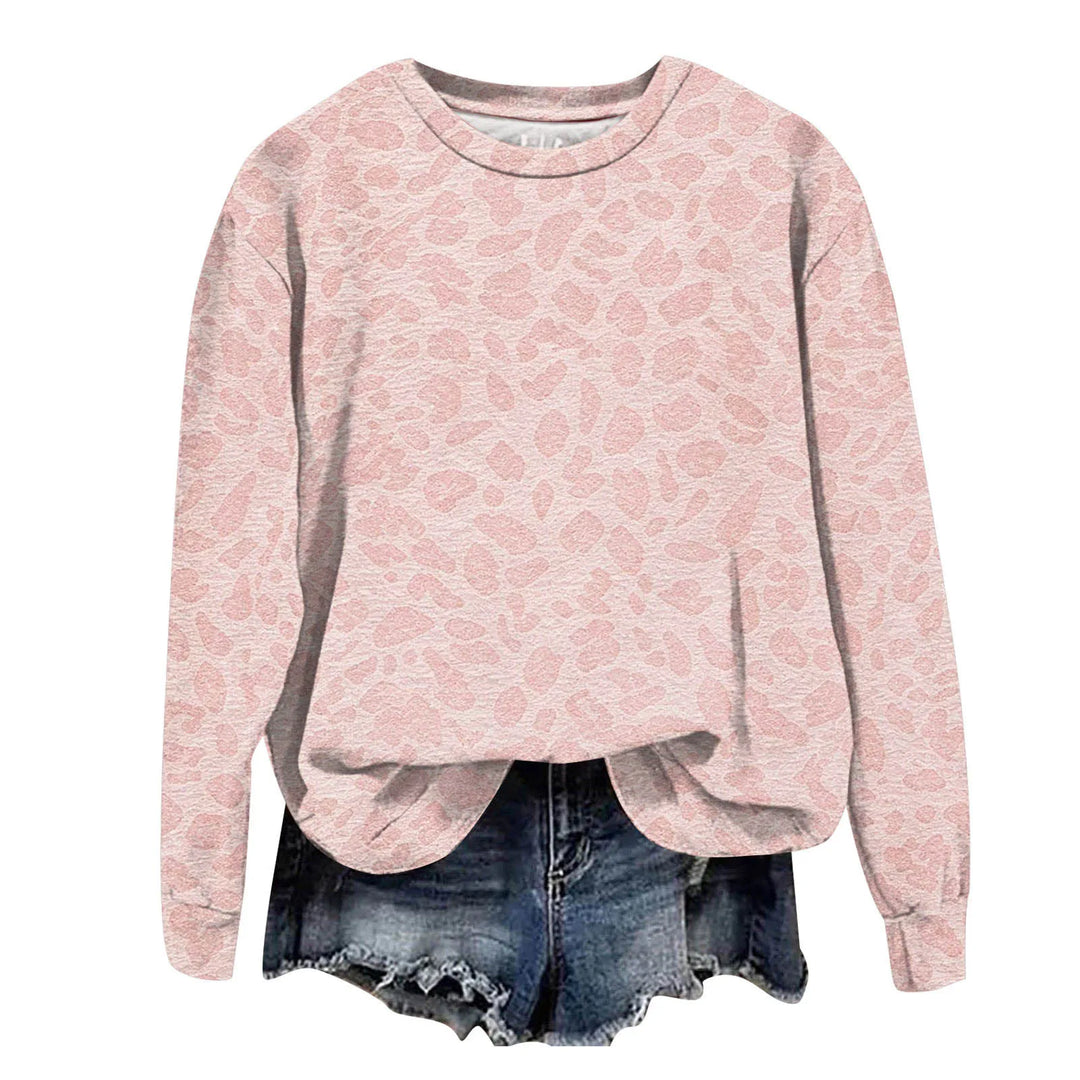 Leopard Print Oversized Sweatshirt - Lana