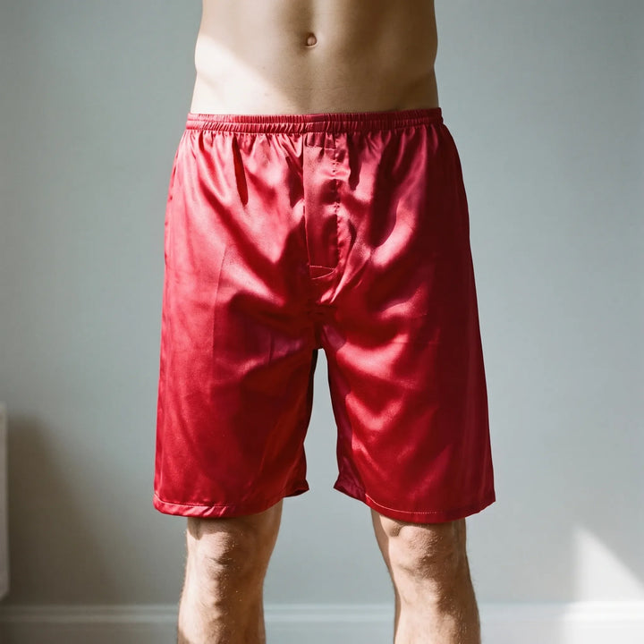 Lightweight Glossy Lounge Shorts - Danny