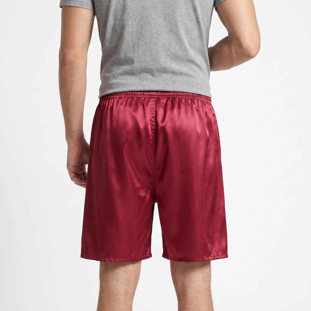 Lightweight Glossy Lounge Shorts - Danny