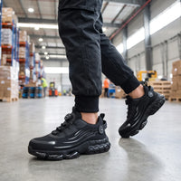 Lightweight Warehouse Mobility Safety Shoes - Dial Closure Work Trainers