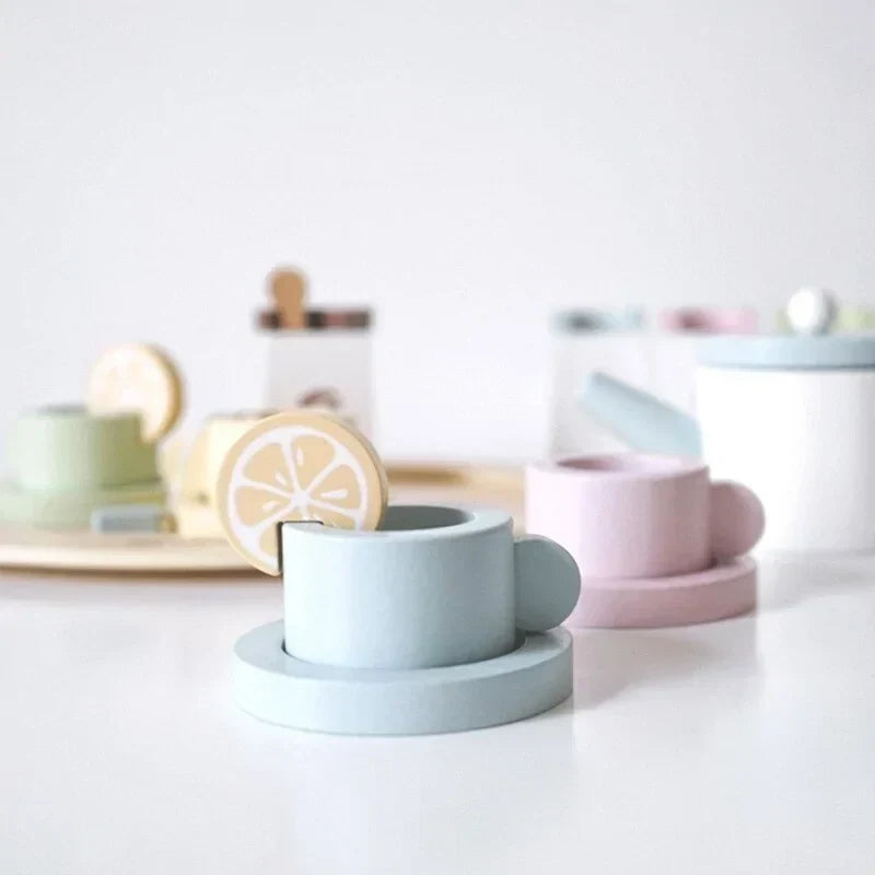 Creative wooden toy set for role-play and educational fun