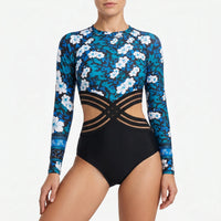 Long-Sleeve Cut-Out Swimsuit - Vespira