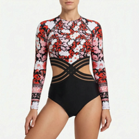 Long-Sleeve Cut-Out Swimsuit - Vespira