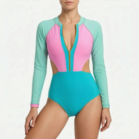 Long-Sleeve Cut-Out Swimsuit - Vespira