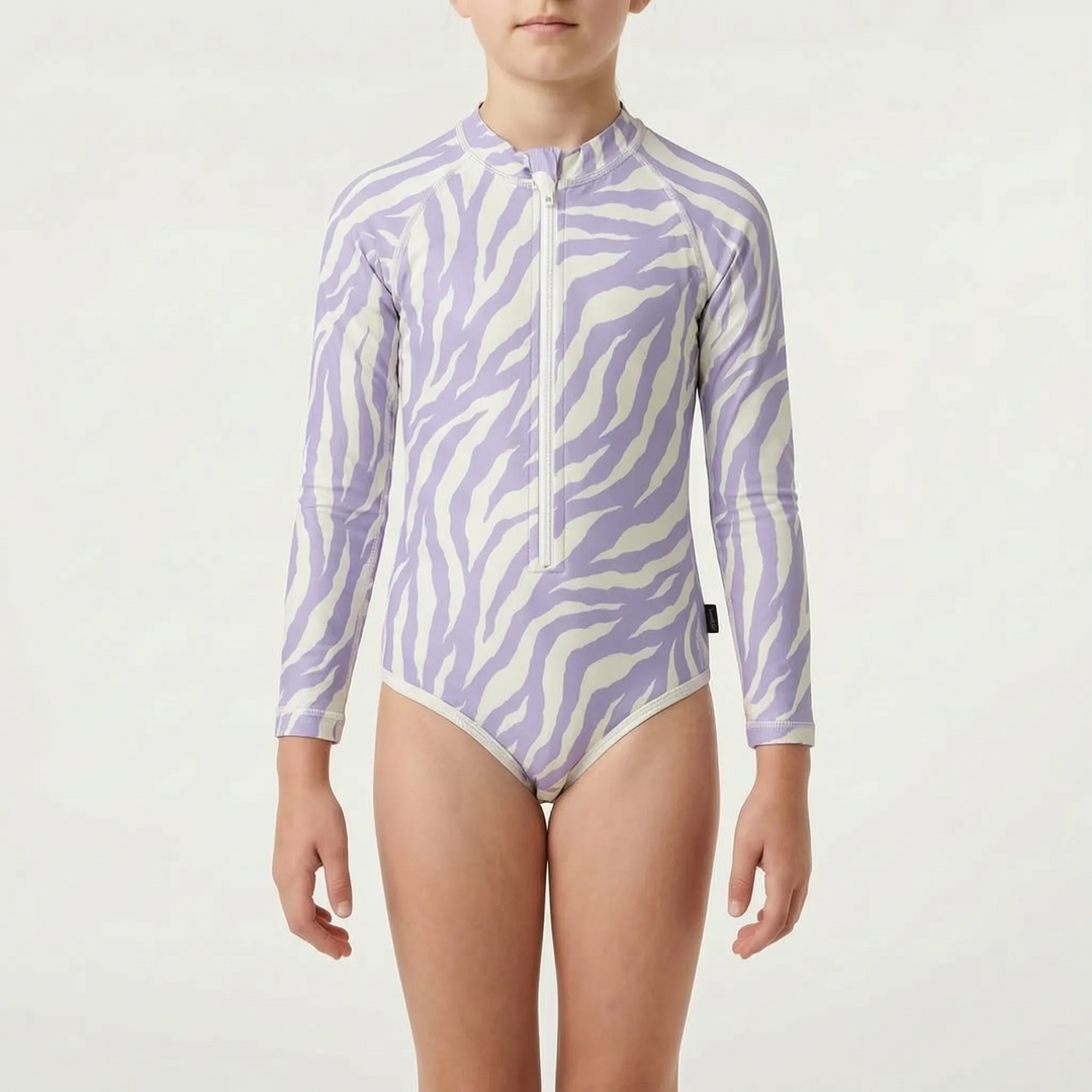 Long-Sleeved Children's Swimsuit - Pebblekin