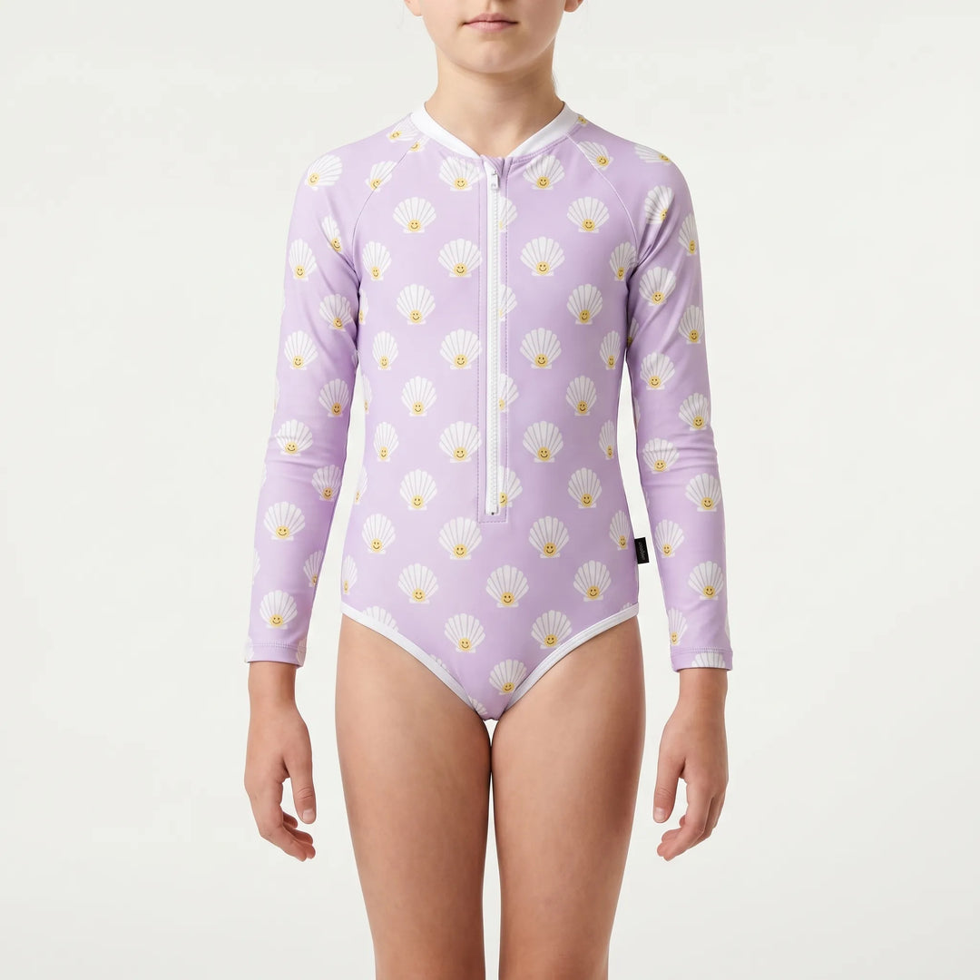 Long-Sleeved Children's Swimsuit - Pebblekin